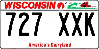 WI license plate 727XXK