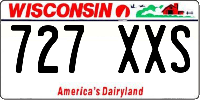 WI license plate 727XXS
