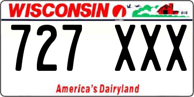 WI license plate 727XXX