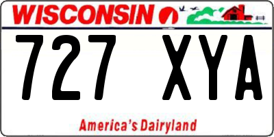 WI license plate 727XYA