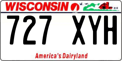 WI license plate 727XYH