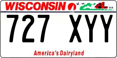 WI license plate 727XYY