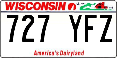 WI license plate 727YFZ