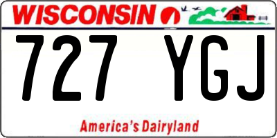 WI license plate 727YGJ