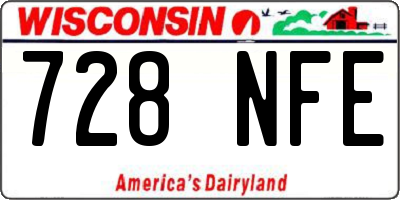 WI license plate 728NFE