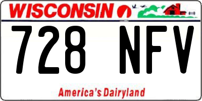 WI license plate 728NFV