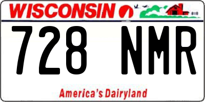 WI license plate 728NMR