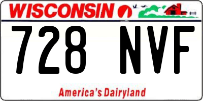 WI license plate 728NVF