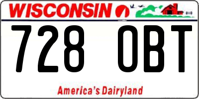 WI license plate 728OBT