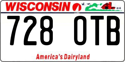 WI license plate 728OTB