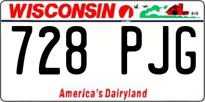 WI license plate 728PJG