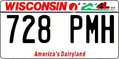 WI license plate 728PMH