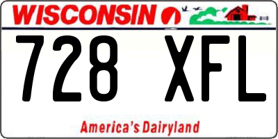 WI license plate 728XFL