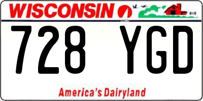 WI license plate 728YGD