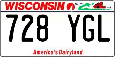 WI license plate 728YGL