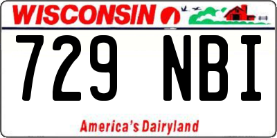WI license plate 729NBI
