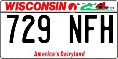 WI license plate 729NFH