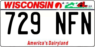 WI license plate 729NFN