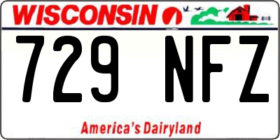 WI license plate 729NFZ