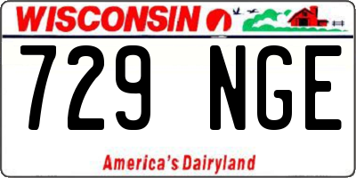 WI license plate 729NGE