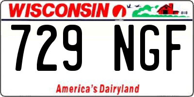WI license plate 729NGF