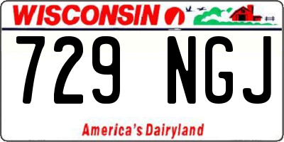 WI license plate 729NGJ