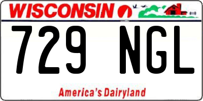 WI license plate 729NGL