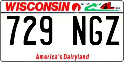 WI license plate 729NGZ