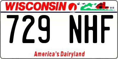 WI license plate 729NHF