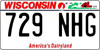 WI license plate 729NHG
