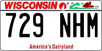 WI license plate 729NHM