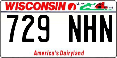 WI license plate 729NHN