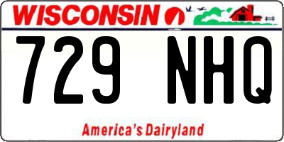 WI license plate 729NHQ