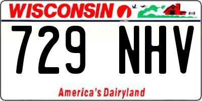 WI license plate 729NHV