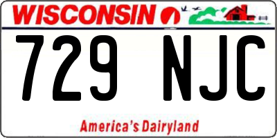 WI license plate 729NJC