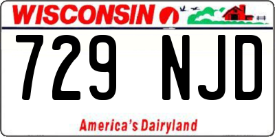 WI license plate 729NJD