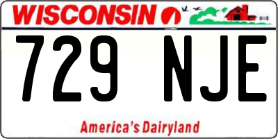 WI license plate 729NJE