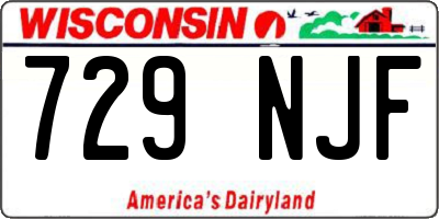 WI license plate 729NJF