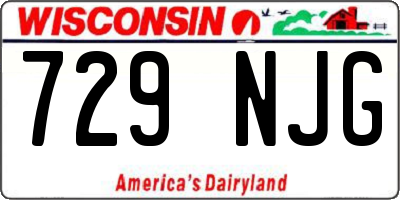 WI license plate 729NJG