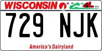 WI license plate 729NJK