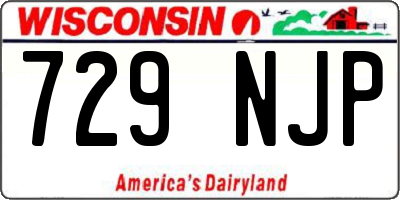 WI license plate 729NJP