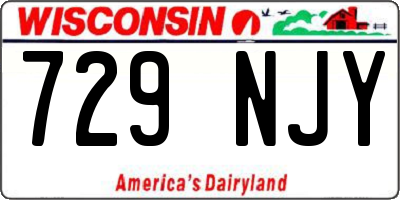 WI license plate 729NJY