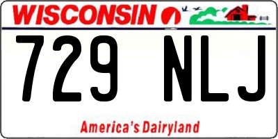 WI license plate 729NLJ