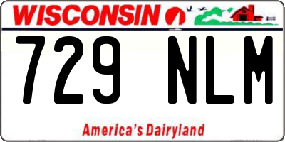 WI license plate 729NLM