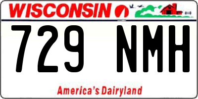 WI license plate 729NMH