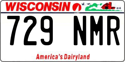 WI license plate 729NMR