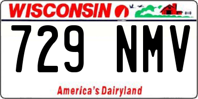 WI license plate 729NMV