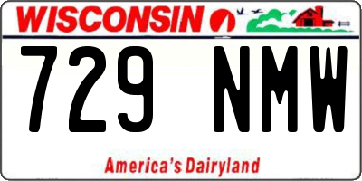 WI license plate 729NMW