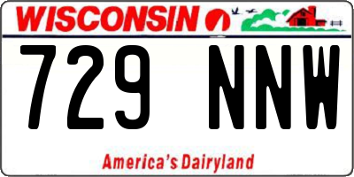 WI license plate 729NNW