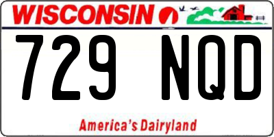 WI license plate 729NQD